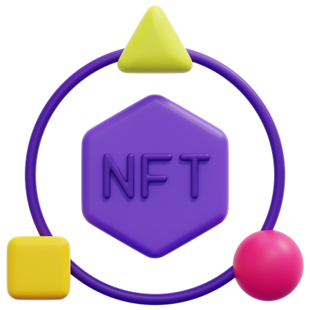Nft Ecosystem  3D Icon