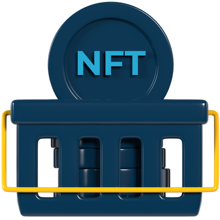 NFT-Shopping  3D Illustration