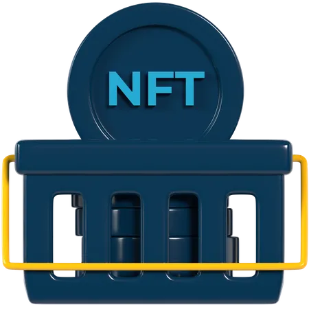 NFT-Shopping  3D Illustration