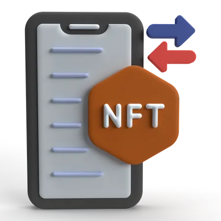 Nft en línea  3D Icon