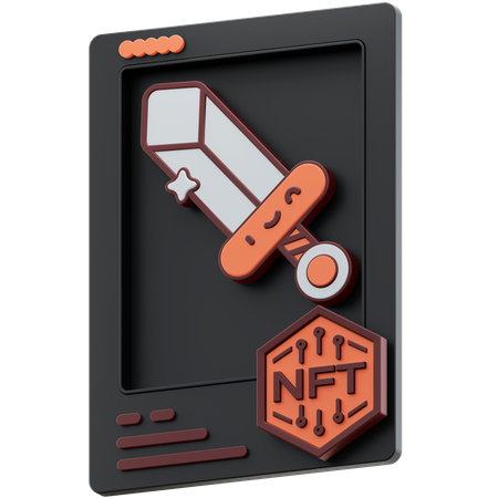 Nft espada épica  3D Icon
