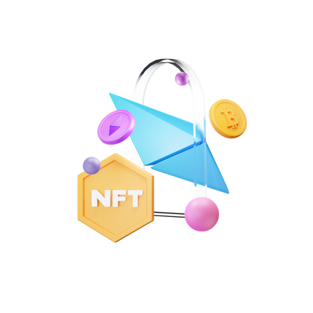 Nft Ethereum  3D Icon