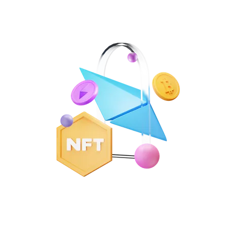 Nft Ethereum  3D Icon