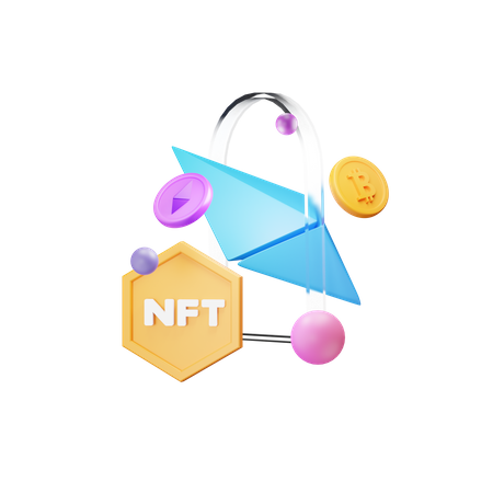 Nft Ethereum 3D Icon