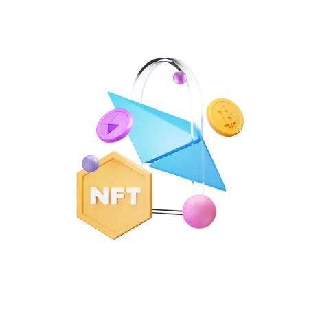 Nft Ethereum 3D Icon