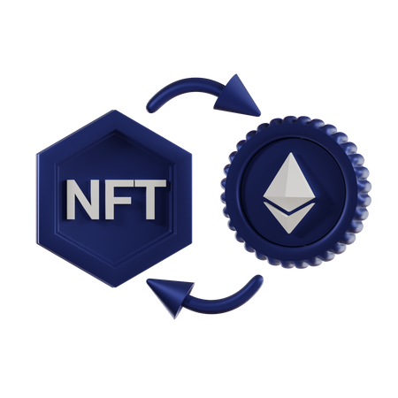 NFT Ethereum  3D Icon