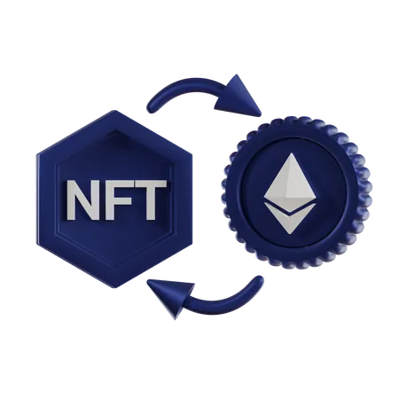 NFT Ethereum  3D Icon