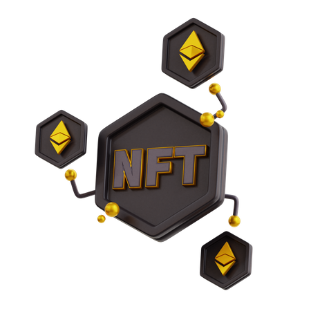 NFT Ethereum-Austausch  3D Icon