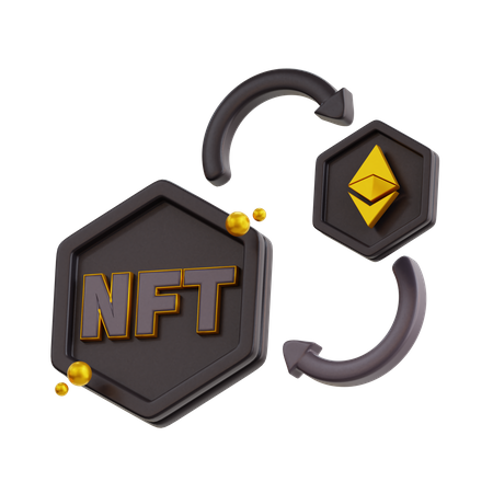 Nft Ethereum Exchange  3D Icon