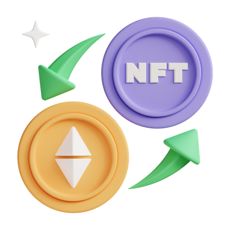 NFT exchange  3D Icon