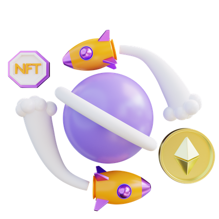 Nft Exchange  3D Icon