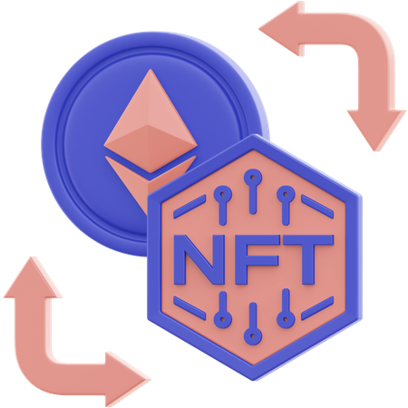 Nft Exchange  3D Illustration