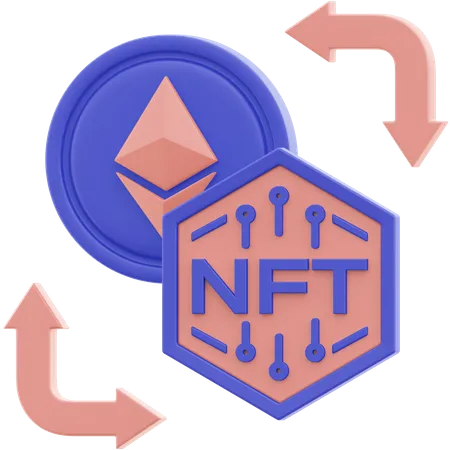 Nft Exchange  3D Illustration