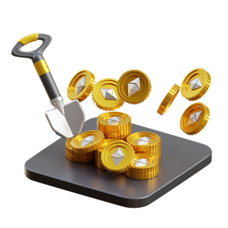 NFT Farming  3D Icon