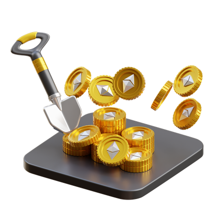 NFT Farming  3D Icon