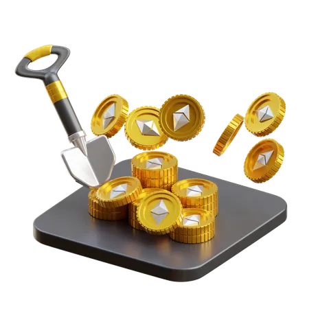 NFT Farming  3D Icon