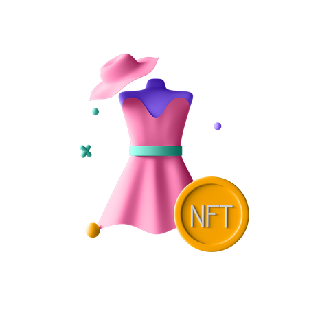 NFT Fashion  3D Illustration