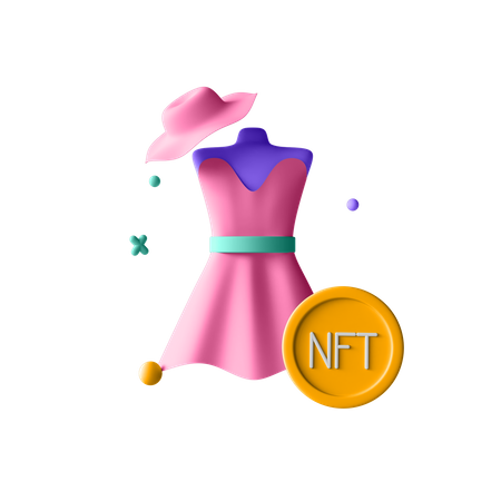 NFT Fashion 3D Illustration