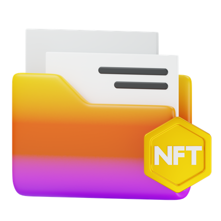 Nft File  3D Icon