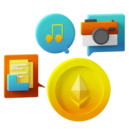 NFT File  3D Icon