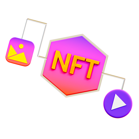 NFT File  3D Illustration