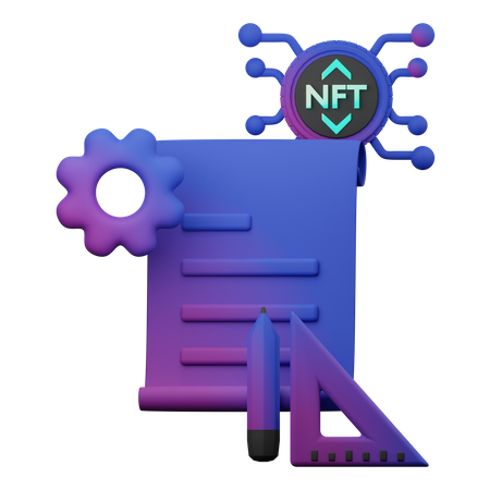 Nft File  3D Illustration