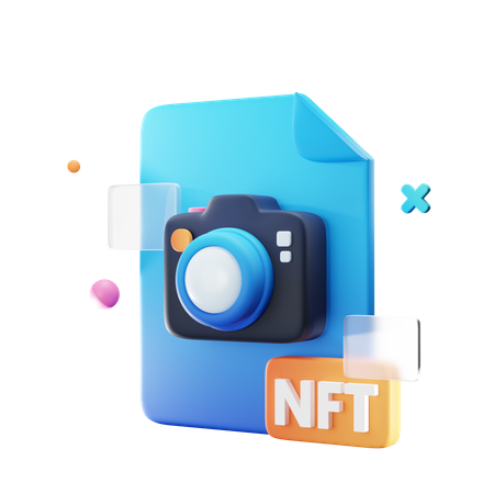 Nft File 3D Illustration