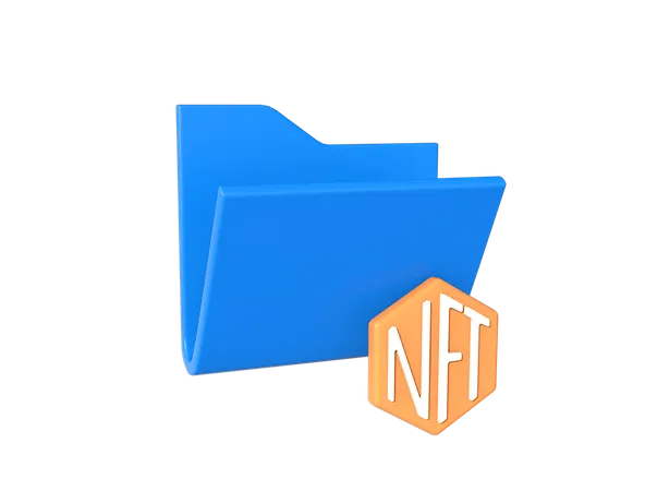 Nft File 3D Illustration