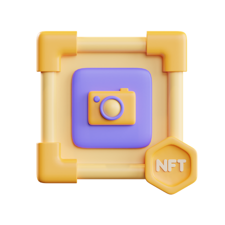 NFT-Fotografie  3D Illustration