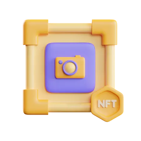 NFT-Fotografie  3D Illustration