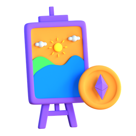 Nft Frame Art  3D Icon