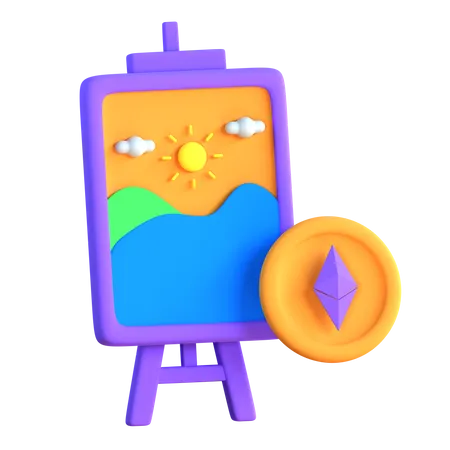 Nft Frame Art  3D Icon