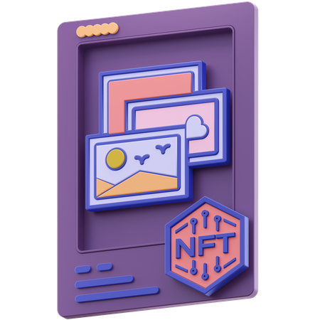 Nft Frame Art  3D Icon