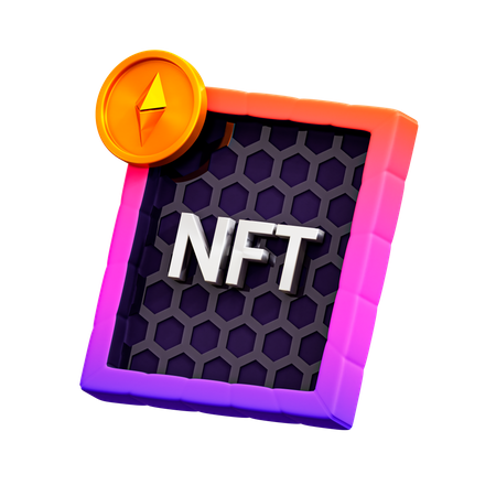 NFT Frame Art  3D Icon