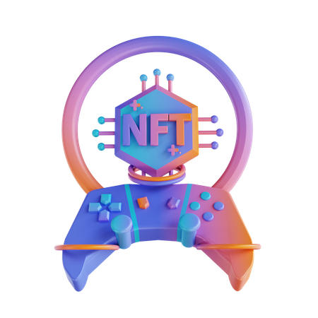 Nft Game  3D Illustration