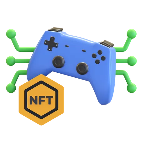 NFT Game 3D Illustration