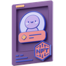 nft game character 3d logo