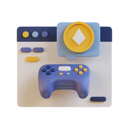NFT Gaming 3D Icon