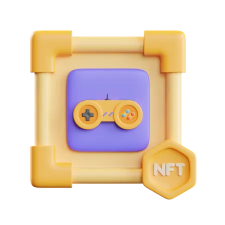 NFT-Spiele  3D Illustration