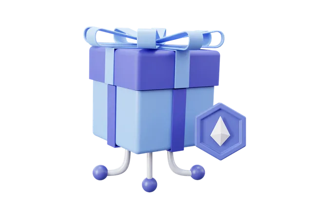 NFT-Geschenkbox  3D Icon