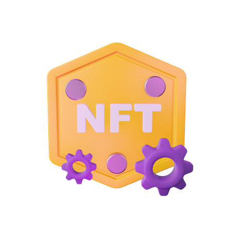 Gestion nft  3D Illustration