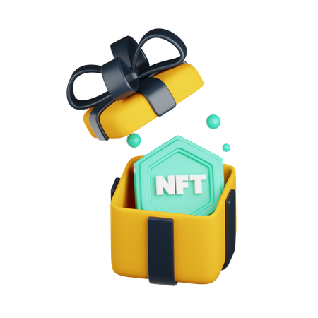 NFT 선물  3D Icon