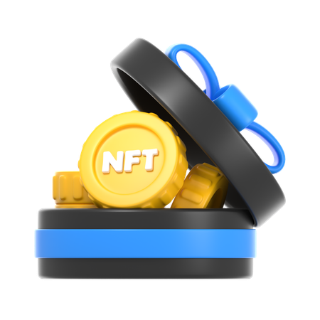 NFT 선물 상자  3D Icon