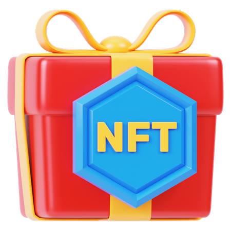 NFT Gift Box  3D Icon