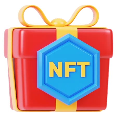NFT Gift Box  3D Icon