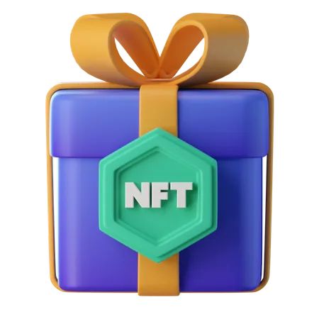 NFT Gift Box  3D Icon