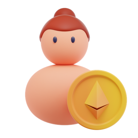 Nft Girl  3D Icon