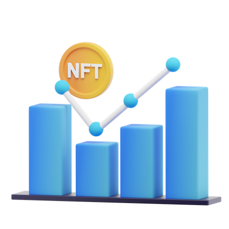 NFT グラフ  3D Icon