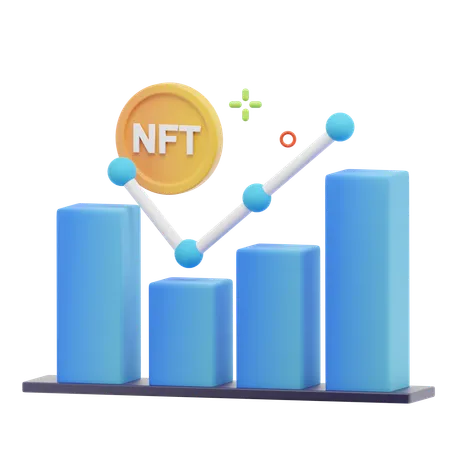 Nft Graph  3D Icon