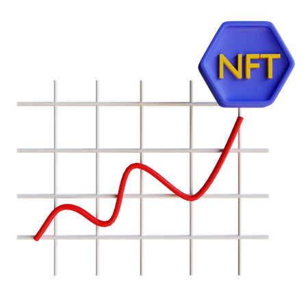 Nft Graph  3D Illustration